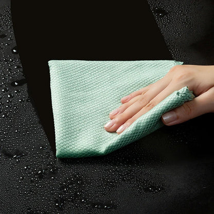 10pcs Microfiber Glass Cleaning Cloths