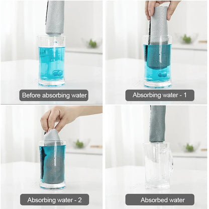 10pcs Microfiber Glass Cleaning Cloths