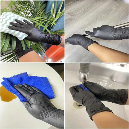 Black Nitrile Gloves