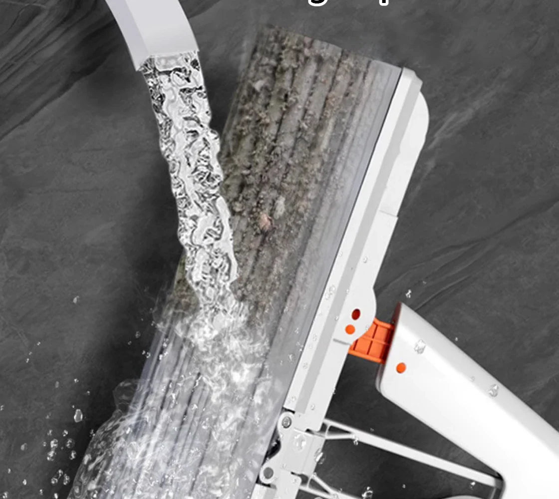 Squeezed Self-Draining Rubber Cotton Mop