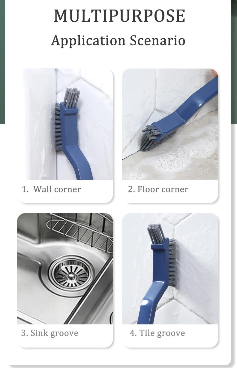 Multipurpose Bathroom Tile Floor Gap Cleaning Brush