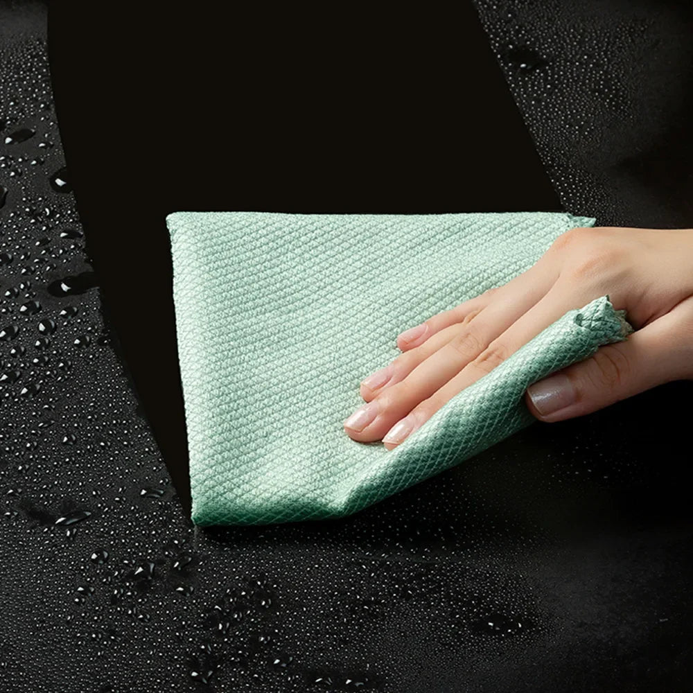 10pcs Microfiber Glass Cleaning Cloths