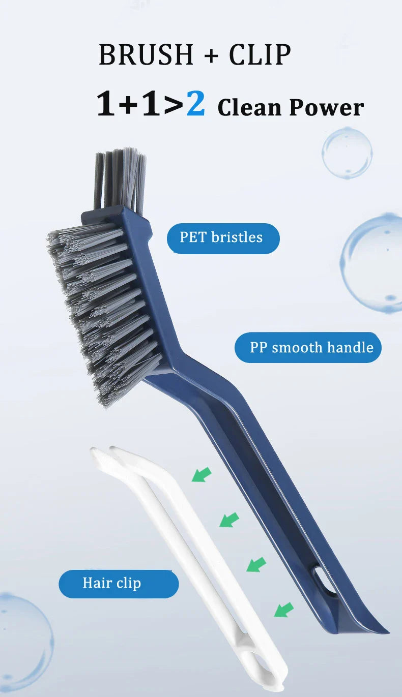 Multipurpose Bathroom Tile Floor Gap Cleaning Brush